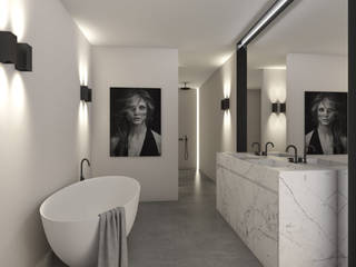 Penthouse, Studio Mariska Jagt Studio Mariska Jagt Bagno moderno