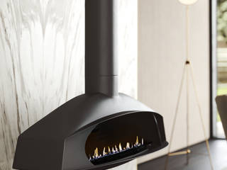 Una — Flow Collection , Shelter ® Fireplace Design Shelter ® Fireplace Design ห้องนั่งเล่น