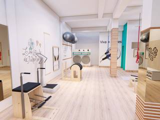 Studio de Pilates , Igor Cunha Arquitetura Igor Cunha Arquitetura Тренажерный зал в стиле модерн