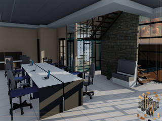 Remodelación de Oficinas , Architectural Workshop Architectural Workshop 書房/辦公室 塑木複合材料