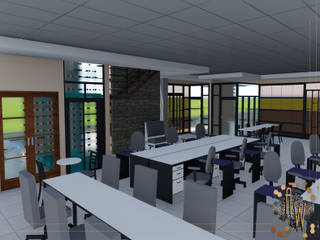 Remodelación de Oficinas , Architectural Workshop Architectural Workshop 書房/辦公室 塑木複合材料