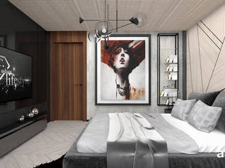 SPIRIT OF ADVENTURE | II | Wnętrza apartamentu, ARTDESIGN architektura wnętrz ARTDESIGN architektura wnętrz Modern style bedroom