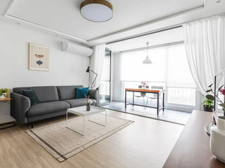 마포 강변힐스테이트 리모델링, 스튜디오쏭 (STUDIO SSONG) 스튜디오쏭 (STUDIO SSONG) Living room