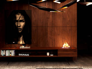 Plan — Settled Collection , Shelter ® Fireplace Design Shelter ® Fireplace Design Гостиная в стиле модерн