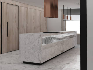 Apartment III, Deev Design Deev Design Cuisine moderne Marbre