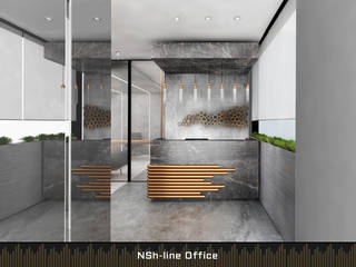 NSH Line Office, Deev Design Deev Design Gewerbeflächen Silber/Gold
