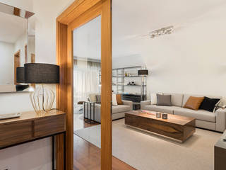 Apartamento Alta de Lisboa, Scalline, Architects & Designers Scalline, Architects & Designers Ruang Keluarga Modern