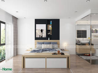 Thiết kế nội thất phòng nghỉ khách sạn thông minh, Công ty CP tư vấn thiết kế và xây dựng V-Home Công ty CP tư vấn thiết kế và xây dựng V-Home Modern style bedroom