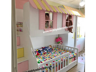 Ranzalı Çocuk&Genç Odası, Ceylin ve Ece'nin Odası , MOBİLYADA MODA MOBİLYADA MODA Modern nursery/kids room Wood Wood effect