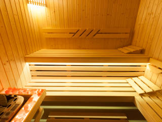 Sauna fińska ze świerku skandynawskiego i osiki białej, Safin Safin Modern bathroom