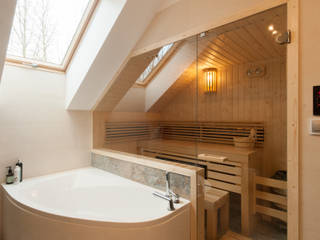 Sauna fińska ze świerku skandynawskiego, Safin Safin Modern Bathroom