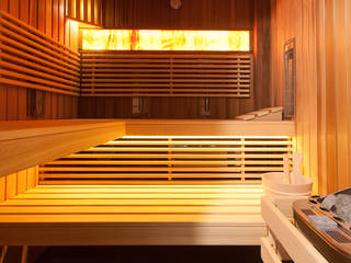 Sauna z cedru kanadyjskiego, Safin Safin Spa phong cách hiện đại