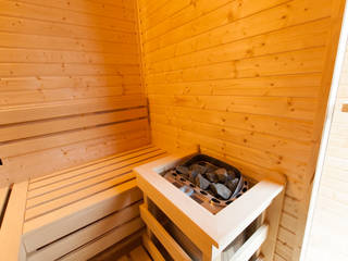 Zewnętrzna sauna ze świerku skandynawskiego, Safin Safin Vườn phong cách kinh điển
