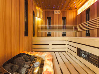 Sauna z cedru kanadyjskiego , Safin Safin Spa phong cách hiện đại