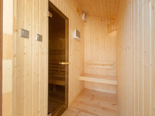 Zewnętrzna sauna ze świerku skandynawskiego, Safin Safin Spa phong cách hiện đại