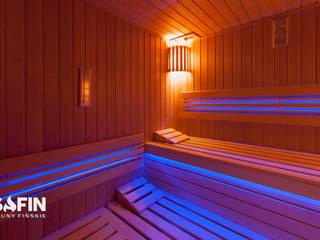 Sauna z jodły kanadyjskiej, Safin Safin Spa phong cách hiện đại