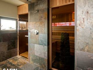Sauna z cedru kanadyjskiego, Safin Safin Spa moderna