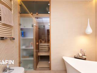 Sauna z cedru kanadyjskiego, Safin Safin Modern bathroom