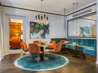 Elegant Apartment, France, DelightFULL DelightFULL Modern Living Room Copper/Bronze/Brass Black