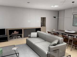 Decoração de interiores de Sala de estar e Jantar em Guimarães, R&U ATELIER LDA R&U ATELIER LDA