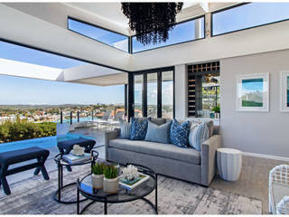 Beach House Living , Joseph Avnon Interiors Joseph Avnon Interiors Salas de estar clássicas