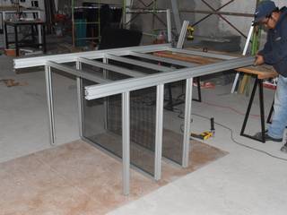 Racks de Aluminio 80/20, Aufsten Aufsten 인더스트리얼 와인 저장고