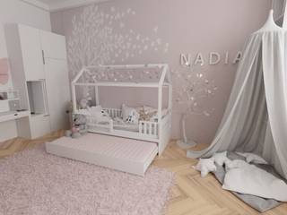 pokój 3-latki, d.b.mroz@onet.pl d.b.mroz@onet.pl Dormitorios infantiles de estilo moderno