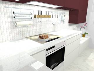 Cuisine blanche … mais pas que !, Dessine-moi une Cuisine Dessine-moi une Cuisine Dapur built in Kuarsa