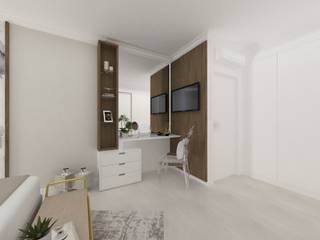 Quarto Moderno Eclético, Minna Interiores Minna Interiores 臥室