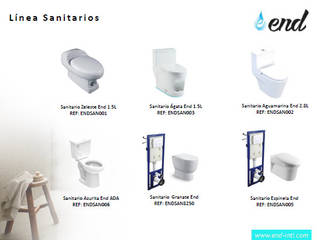 Lineas de Producto End International, endinternational.col endinternational.col Modern style bathrooms Pottery