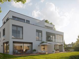Architekturvisualisierung, Doppelhaus in Gräfelfing, Render Vision Render Vision