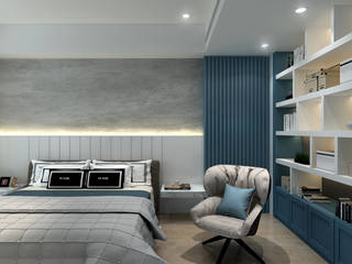 百玥空間設計 ─ 凝聚, 百玥空間設計 百玥空間設計 Modern style bedroom Wood Wood effect