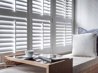 百玥空間設計 ─ 36℃ 灰, 百玥空間設計 百玥空間設計 Shutters Solid Wood Multicolored