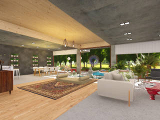 La casa Feng Shui, "Tierra y Cielo", GUG S.R.L. GUG S.R.L. Modern living room