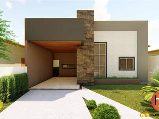 Casa 03, Habitus Arquitetura Habitus Arquitetura Single family home Concrete Grey