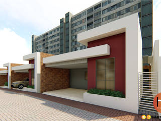 Condomínio 01, Habitus Arquitetura Habitus Arquitetura Condominios Concreto Rojo