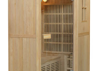Sauna combinata 125x110 infrarossi e finlandese 2 posti, Bagno Italia Bagno Italia Ванна кімната Дерево Дерев'яні