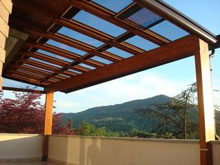Pergolato, HOMELAB Parma HOMELAB Parma Balkon, Beranda & Teras Klasik Kayu Wood effect