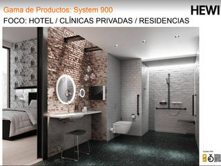 Foco: Hotel / Clínicas privadas / Residencias, Arquideco Arquideco Banheiros modernos