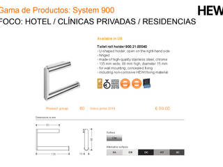 Foco: Hotel / Clínicas privadas / Residencias, Arquideco Arquideco ห้องน้ำ
