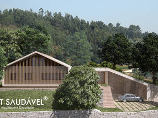 Casa da Fonte , Habitat Saudável - consultoria, arquitetura e decoração Habitat Saudável - consultoria, arquitetura e decoração Casas de estilo rural