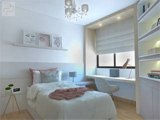 Quarto feminino, Patricia Picelli Arquitetura e Interiores Patricia Picelli Arquitetura e Interiores Scandinavian style bedroom