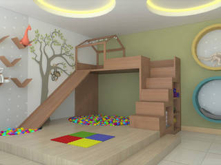 Brinquedoteca / Espaço Kids, Patricia Picelli Arquitetura e Interiores Patricia Picelli Arquitetura e Interiores Modern nursery/kids room