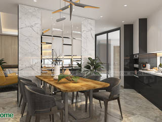 Thiết kế nội thất nhà lô phố hiện đại Đan Phượng - Hà Nội, Công ty CP tư vấn thiết kế và xây dựng V-Home Công ty CP tư vấn thiết kế và xây dựng V-Home Dining room