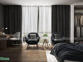 Thiết kế nội thất biệt thự hiện đại – A.Sơn, Công ty CP tư vấn thiết kế và xây dựng V-Home Công ty CP tư vấn thiết kế và xây dựng V-Home Modern style bedroom