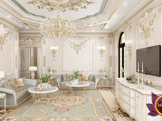 Grand Elegant Living Room Design, Luxury Antonovich Design Luxury Antonovich Design