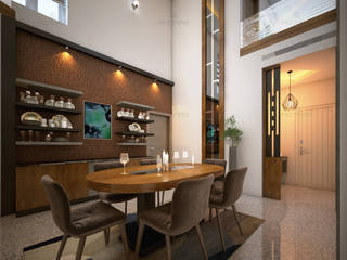 Interior designers in Kochi, Kerala , Monnaie Architects & Interiors Monnaie Architects & Interiors 클래식스타일 다이닝 룸