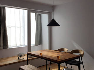 粟野の家, 神永設計 神永設計 Modern Dining Room Wood Wood effect