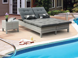 CRISTINA AFONSO, Design de Interiores, uNIP. Lda Moderne balkons, veranda's en terrassen Grijs