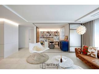 3연동 슬라이딩도어 디자인A3, WITHJIS(위드지스) WITHJIS(위드지스) Livings modernos: Ideas, imágenes y decoración Aluminio/Cinc